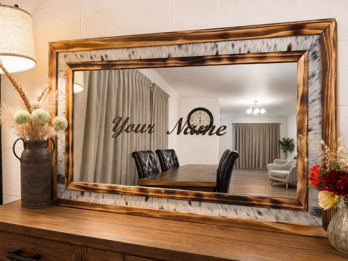 The Heritage Custom Name Mirror